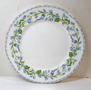 Vintage Shelley Bone China Salatteller - Harebell Muster Goldrand 8" Durchmesser - Bild 1 von 5