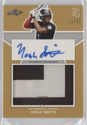 2020 Leaf Perfect Game National Showcase Gold /12 Noah Smith #PA-NS1 Patch Auto - Image 1 of 2
