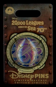 Giant Squid Nautilus Porthole 20,000 Leagues Under Sea 70th Disney Pin 169891 - Picture 1 of 1