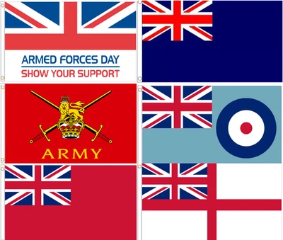 British Armed Forces Military Polyester Flag - Air Force Army Navy - Image 1 of 3
