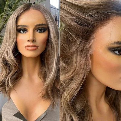 Peluca Ombre Rubia Miel Resaltada 13x4 Encaje Frontal 100% Cabello Humano Foto 1 de 4