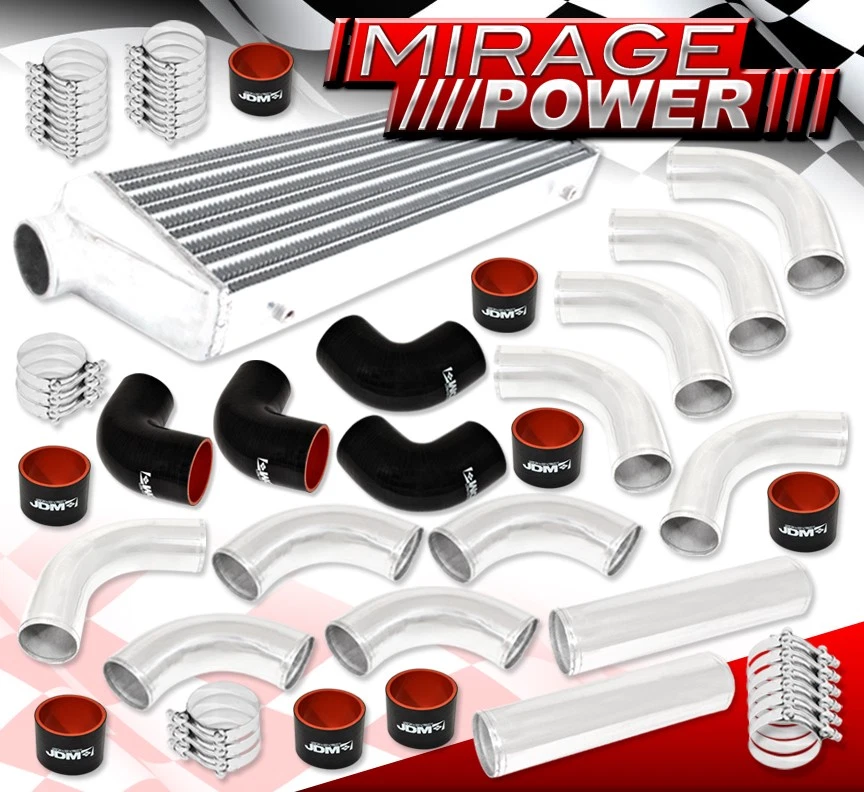 Turbocharger 2.5" Aluminum Piping Kit + High Power Fmic Front Mount Intercooler - Image 1 of 4