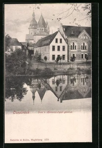 Osnabrück, Dom vom Herrenteichwall gesehen, Ansichtskarte  - Picture 1 of 2