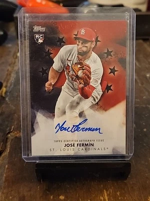 2024 Topps Series 1 - Baseball Stars Autographs Jose Fermin #BSA-JFN Black /199 - Image 1 of 3