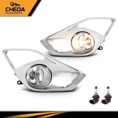 Luces antiniebla izquierda y derecha aptas para Toyota Avalon 2013-2015 con cubiertas y bombillas cromadas Foto 1 de 4