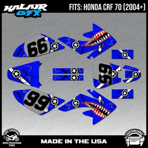Kit Gráficos para Honda CRF70 Todos los Años CRF 70 CRF-70 Predator Series - Azul - Imagen 1 de 4