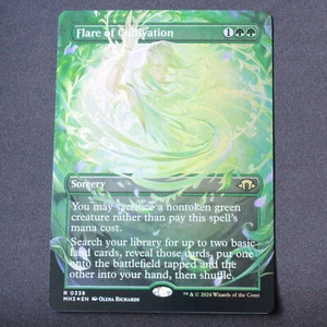 Flare of Cultivation (Borderless) FOIL 338 MTG Modern Horizons 3 MH3 Rare NM - Picture 1 of 2