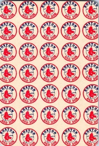Tarjeta de juego intercambiable única - logotipo de los Medias Rojas de Boston - Grandes Ligas de béisbol - Imagen 1 de 2