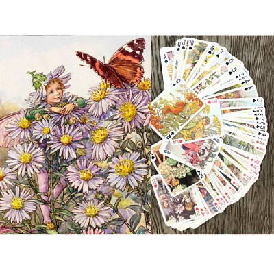 Playing Cards (Poker Deck 54Card) FAIRY Little by Cicely Barker Vintage 652-007 - Image 1 of 4