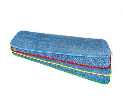 25 Ct 18” Microfiber Looped Flat Mop Pad, 400GSM, PRO Grade, Hook & Loop - Image 1 of 4