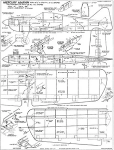 Mercury Marvin plan classic control line - Picture 1 of 1