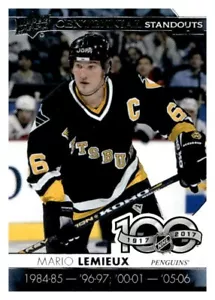 2017-18 Upper Deck Centennial Standouts Mario Lemieux #CS-66 HOF - Picture 1 of 2