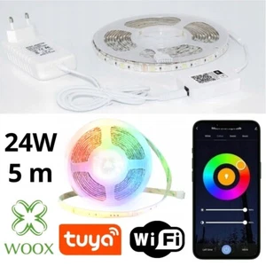 Striscia LED 24W 5m RGB+CCT Flex Strip Striscia Smart WiFi Barra Luminosa Alexa Google - Foto 1 di 10
