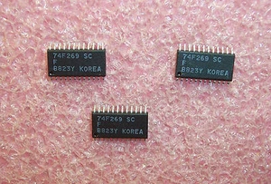 QTY  (50) 74F269SC FAIRCHILD SOIC-24 SMD 8 bit BINARY COUNTER 74F269 NOS - Picture 1 of 3