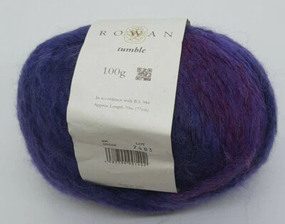 (142,50€/kg): 100 g  Rowan TUMBLE, Alpaka,  Shade 568 lila Verlauf #5703 - Bild 1 von 2