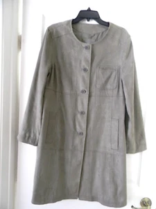 J. Jill Wmn's Sz. Medium, Lt. Brown, Soft, Faux Suede, Car Coat 3 Pockets, Lined - Picture 1 of 8