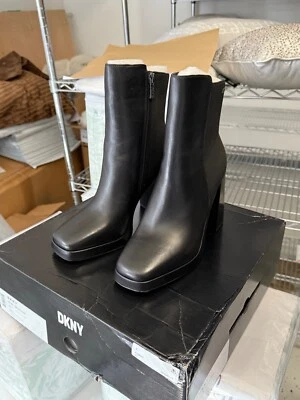 Botines DKNY Felice Tacón Bloque - Negros, PARA MUJER Foto 1 de 4