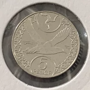 2017 Isle of Man Shearwater 5p Five Pence Coin Uncirculated - Picture 1 of 10