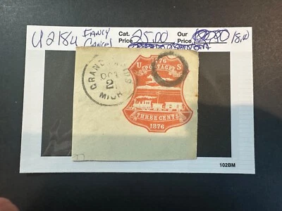 US Scott # U218 ***FANCY CANCEL***   2024 Scott Catalogue Value $ 25.00 - Image 1 of 3