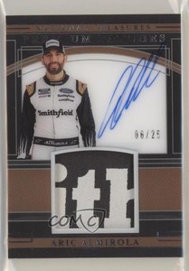 2020 Panini National Treasures Premium Midnight /25 Aric Almirola Patch Auto