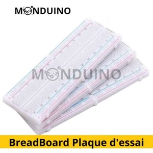Breadboard Plaque d'essai prototype 830 points pr câble Dupont Arduino - Foto 1 di 4