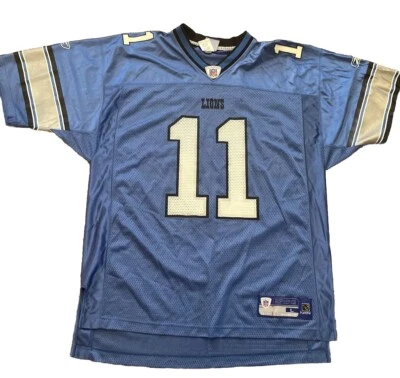 Detroit Lions Roy Williams jersey mens size large Reebok - Image 1 of 4