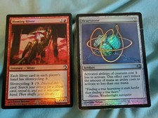 MTG FOIL Heartstone MP, Homing Sliver LP ⭐⭐12 HQ PICS!⭐⭐ 2009 Premium Deck Magic