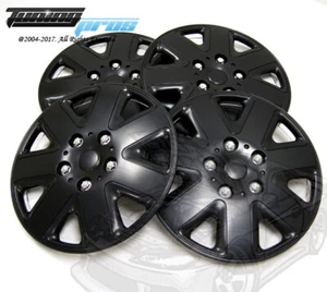 4pcs Qty 4 Wheel Cover Rim Skin Cover 17" Inch, Style 026 17" Hubcap Matte Black - Picture 1 of 4
