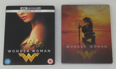 Wonder Woman 4K + Blu Ray Steelbook UK Zavvi Exclusive Slipcase Slipcover Sealed - Image 1 of 2
