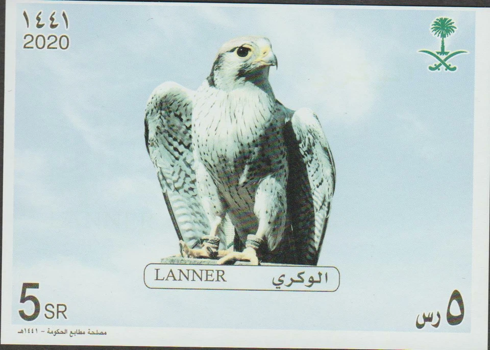 Saudi Arabia Falcons Lanner Miniature Sheet 2020 MNH - Image 1 of 1