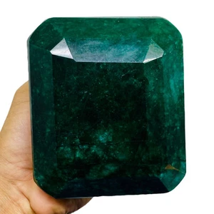 8288 Ct Certified Natural Brazilian Emerald Rare Huge Museum Size Loose Gemstone - Picture 1 of 12
