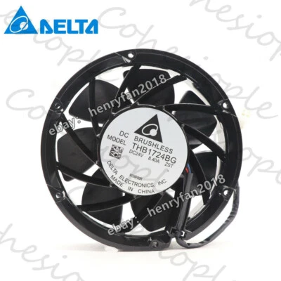 Delta THB1724BG Inverter Fan DC 24V 8.4A 172*172*51MM For ABB Inverter ACS880 R9 - Image 1 of 4