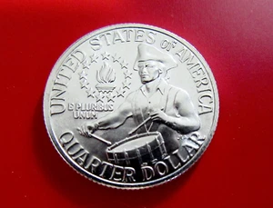 1976 40% Silver Washington Quarter, BU Frosted Bicentennial Year S Mint Issue - Picture 1 of 12