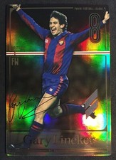 2015 Panini Football League PFL 12 Legend Gary Lineker Barcelona refractor card