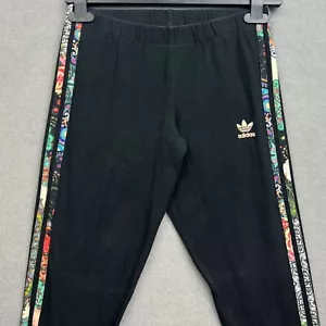 ADIDAS FARM RIO Leggins Women UK 10 JARDIM AGHARTA Floral Originals Trefoil - Picture 1 of 10