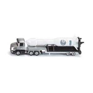 Siku 1614 Scania Tieflader mit Rakete silber (Blister) Modellauto - Bild 1 von 1