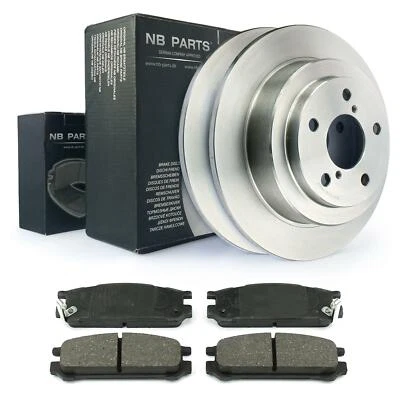 Discos de freno + pastillas de freno traseras 266 mm completas para Subaru Impreza Legacy II - Imagen 1 de 2
