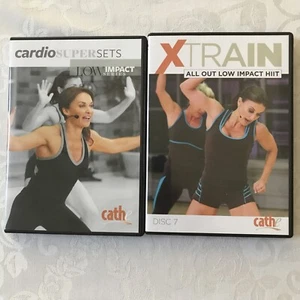Cathe Friedrich Cardio Supersets + Xtrain Low Impact Workouts DVDS Exc Used Cond - Bild 1 von 4