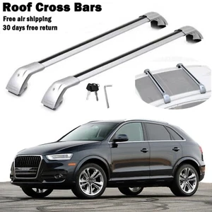 Cross Bars Fits For Audi Q3 2012-2018 Roof Rack Cargo Bars  Crossbar Alu 2PCS - Picture 1 of 13