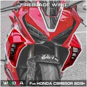Wing For HONDA CBR650R 2019-2023 Cover Aero Winglets Frame Cowl Fairing Wing - Picture 1 of 27