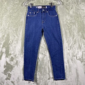 Levis SilverTab Mini Mom Jeans Girls Sz 8 Regular 23x24 w/Adjustable Waist - Picture 1 of 14