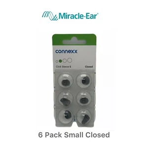 Miracle-Ear Click Ärmel Kuppelgröße klein geschlossen (6er-Pack) passt: RIC Modelle - Bild 1 von 7
