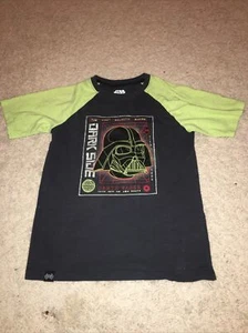 Authentic Star Wars Darth Vader Black Youth T-Shirt Size LG Large Short Sleeve - Picture 1 of 8