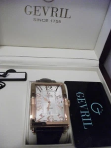 Gevril Men's 5100A "Avenue of America" Rose Gold-Tone Watch - Picture 1 of 5