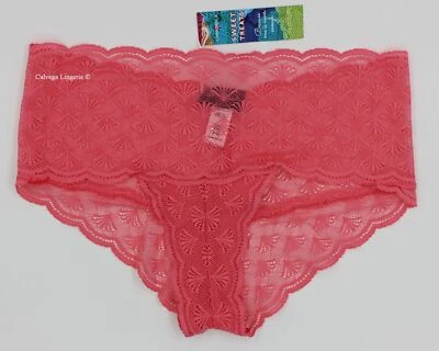 NWT COSABELLA TREAT0724 "Sweat Treat Fans" Lace Boyshorts Pink "Coral" Italy S/M - Image 1 of 4