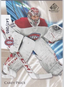 21/22 SP GAME USED..CAREY PRICE..GOLDEN BURST../265..CARD # 95..CANADIENS - Bild 1 von 1