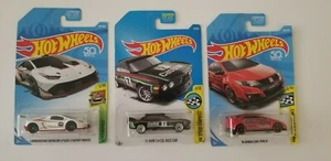 Hot Wheels Lot of 3 50th nib Lamborghini BMW Honda Civic - Picture 1 of 2