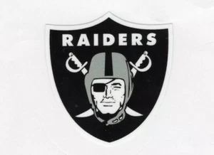 Oakland Raiders decal window helmet hard hat laptop up to 14" FREE TRACKING - Picture 1 of 3
