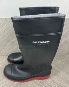 Dunlop Warwick Work Wellington Botas Negro y Rojo Talla UK 9 y UK 8 - Imagen 1 de 6