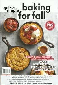 Quick & Simple Baking for Fall Magazine, 86 Sweet & Savory Recipes Issue, 2021 - Picture 1 of 1